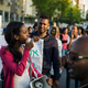 Ethiopian Jews demonstrate against police violence and racism in the third of such protests May 4, 2015, in Kiryat Gat, Israel. The previous Sunday, thousands of Ethiopian Israelis blocked major roads and clashed with police in Tel Aviv after a similarly violent protest took place in Jerusalem following the release of a video showing police brutally beating up an Ethiopian soldier with the Israel Defense Forces.
Ilia Yefimovich/Getty Images